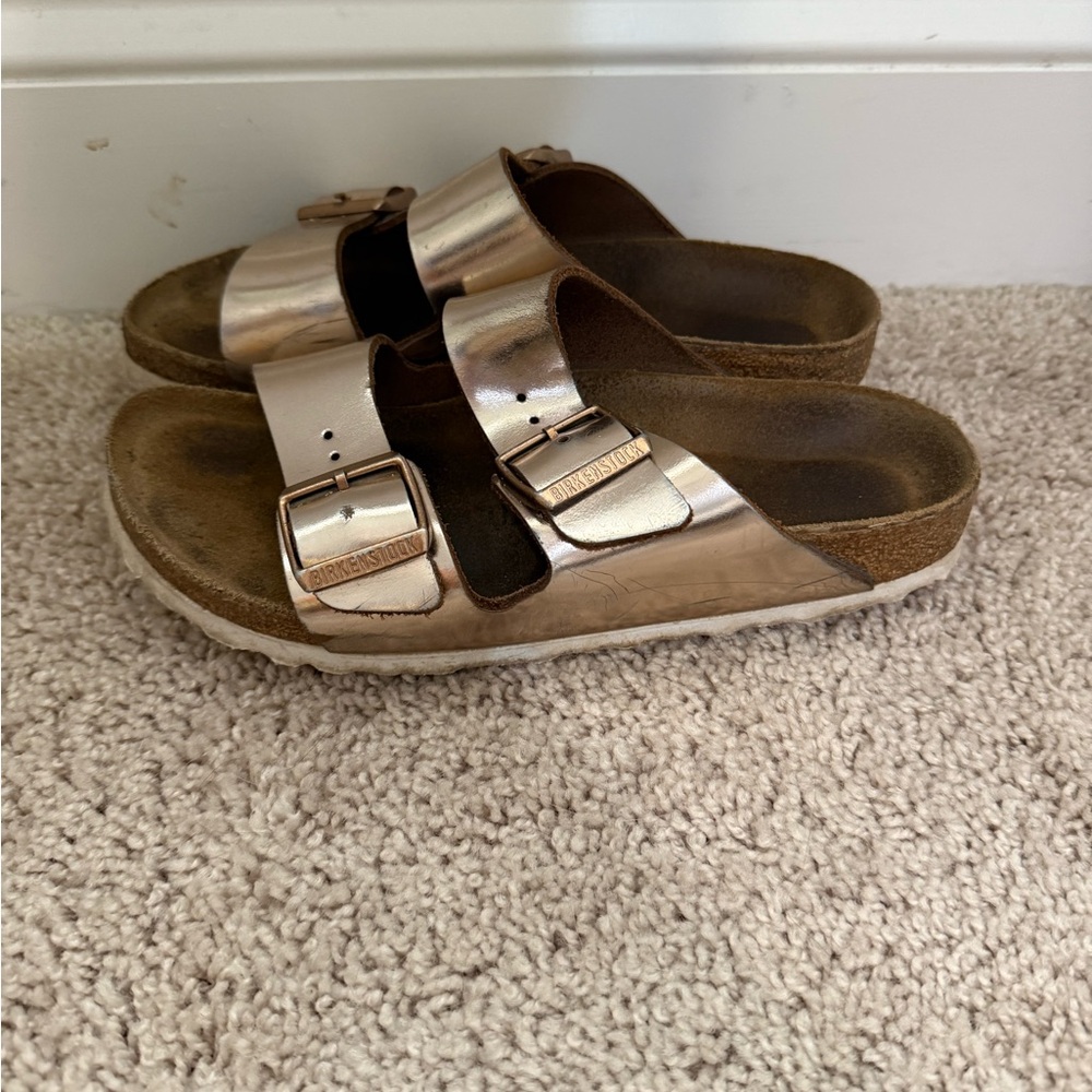 Birkenstock Kids Rose Gold Sandals